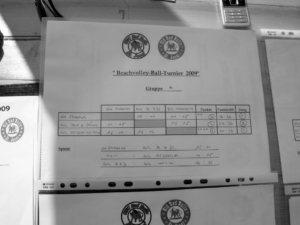 Tabellen-Beachvolleyballturnier2009